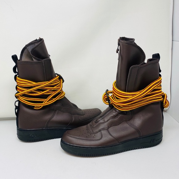 Nike | Shoes | Newnike Sf Air Force High Brown Leather35 | Poshmark